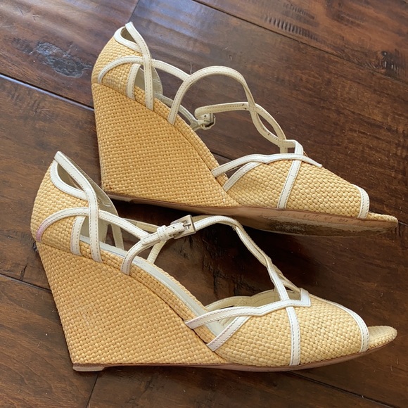 PRADA Wedge Sandals Straw / Raffia - Size 41 - Picture 5 of 16